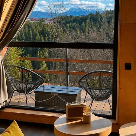 A-frame з видом на говерлу і петрос, барбекю & терасою Holiday home *